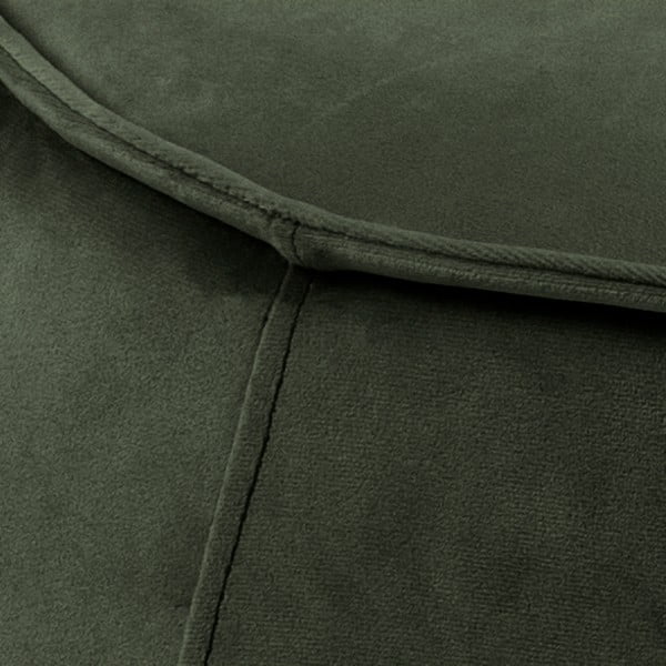 Tamsiai žalias aksominis pufas Actona Mie, ⌀ 60 cm-image-1