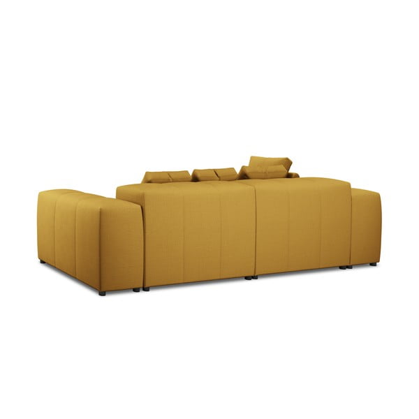 Geltona kampinė sofa (kintama) Rome - Cosmopolitan Design-image-4