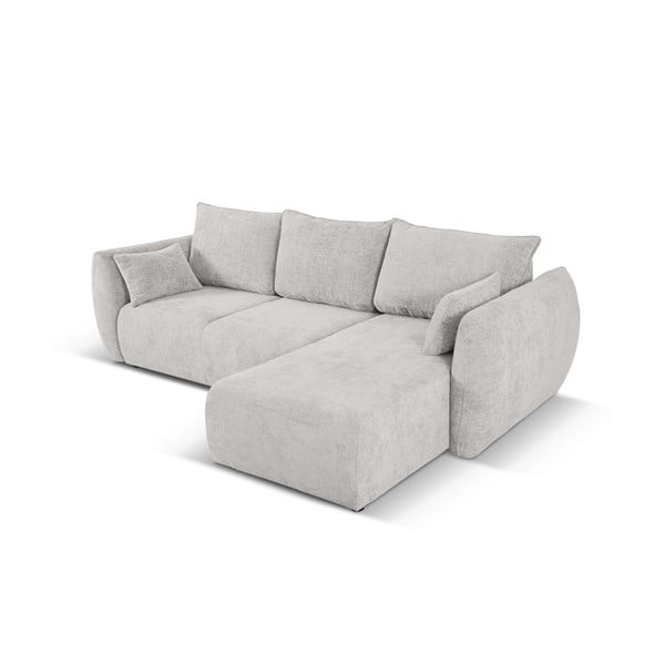 Kampinė sofa šviesiai pilkos spalvos (su dešiniuoju kampu) Matera – Cosmopolitan Design-image-4