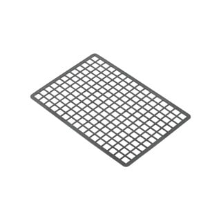 Pilkas plastikinis stačiakampis kilimėlis kriauklei Addis, 36,5 x 24,5 cm