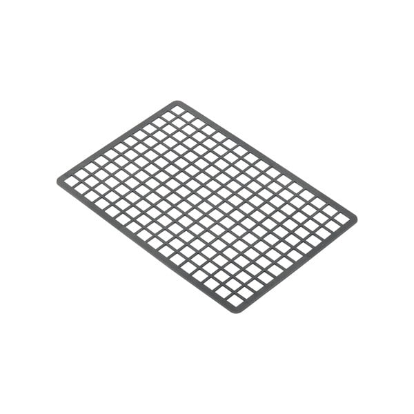 Pilkas plastikinis stačiakampis kilimėlis kriauklei Addis, 36,5 x 24,5 cm