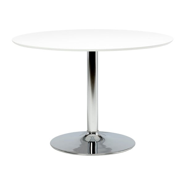 Baltas "Actona Ibiza" apvalus valgomojo stalas, ⌀ 110 cm
