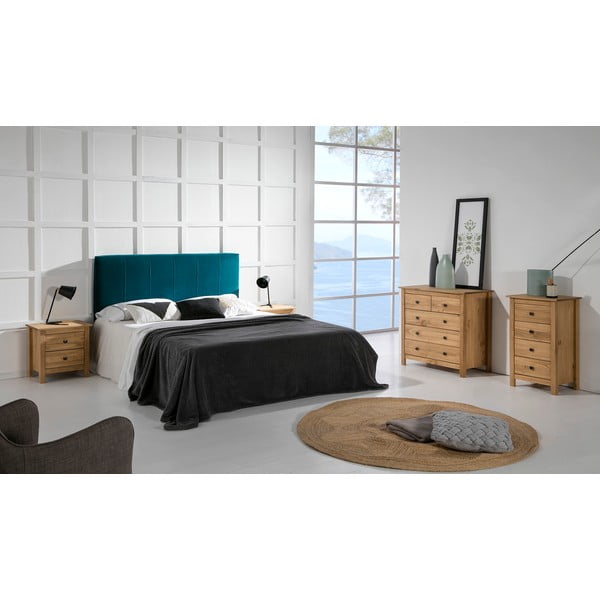 Natūralaus pušies masyvo komoda su 4 stalčiais "Marckeric Berna-image-1