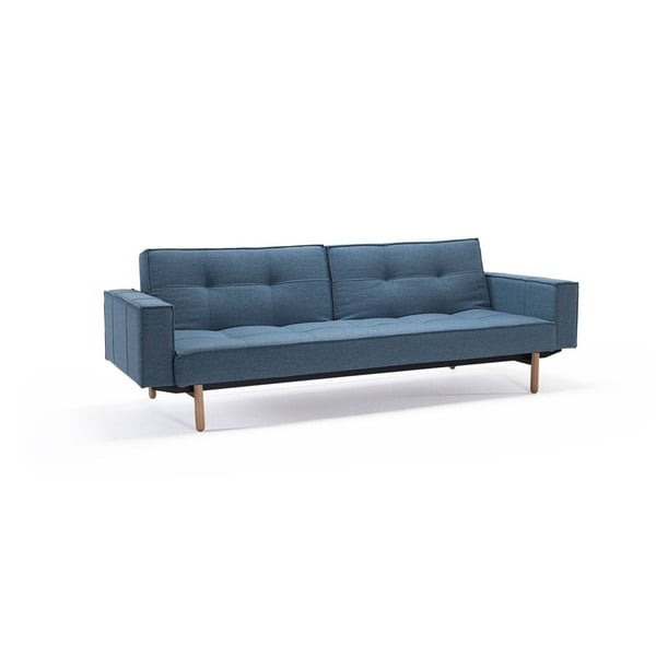 Mėlyna sofa lova Inovacijos Splitback