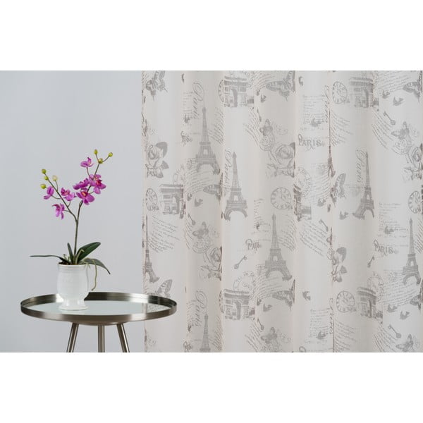 Permatoma užuolaida smėlio spalvos 140x245 cm Defence – Mendola Fabrics-image-3