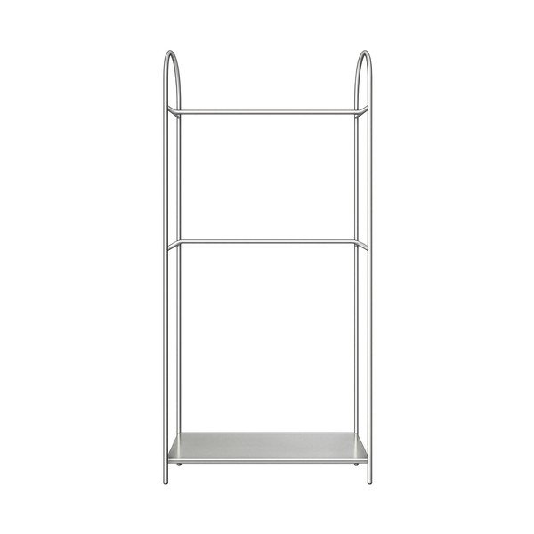 Matinės sidabrinės spalvos iš metalo drabužių kabykla 92x186x39 cm Arch – Mette Ditmer Denmark