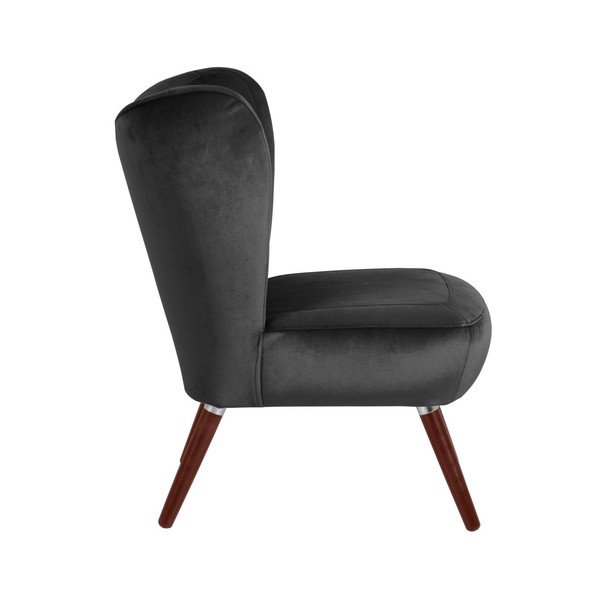 Antracito spalvos krėslas Max Winzer Sari Velvet-image-4