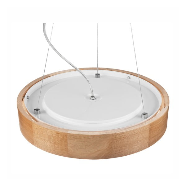 Kabantis šviestuvas rudos spalvos ø 47 cm su stiklo gaubtu Eveline – LAMKUR-image-4