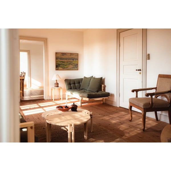 Apvalios formos kavos staliukas iš pušies masyvo natūralios spalvos ø 60 cm Sticks – Karup Design-image-4