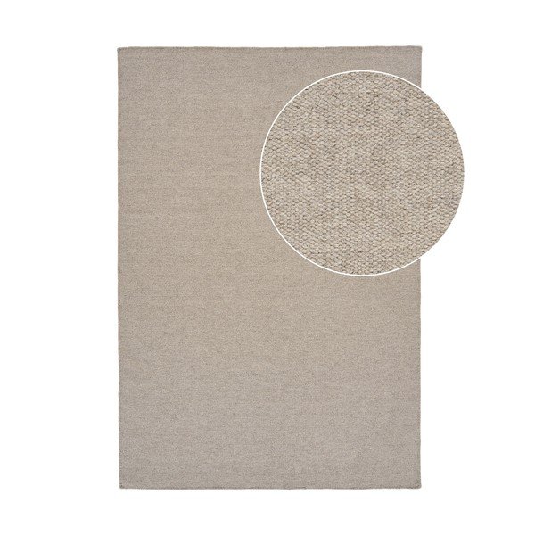 Taupe spalvos iš vilnos mišinio kilimas 200x300 cm Nila – House Nordic