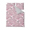Rožinė dvivietė medvilninė patalynė Bonami Selection Belle, 200 x 220 cm