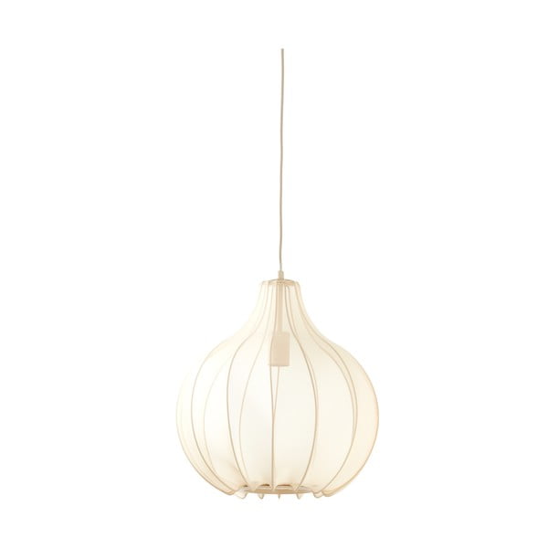 Kabantis šviestuvas smėlio spalvos ø 39 cm su tekstiliniu gaubtu Elati – Light & Living