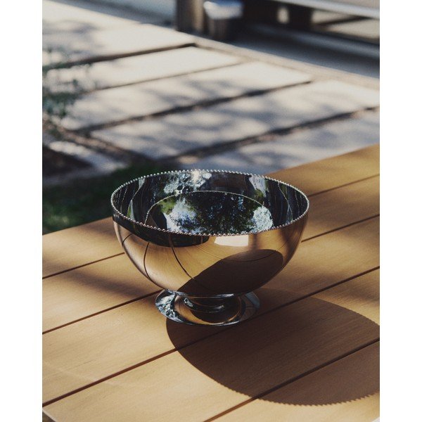 Sidabrinės spalvos iš nerūdijančio plieno dubuo ø 25,5 cm Nirela – Kave Home-image-3