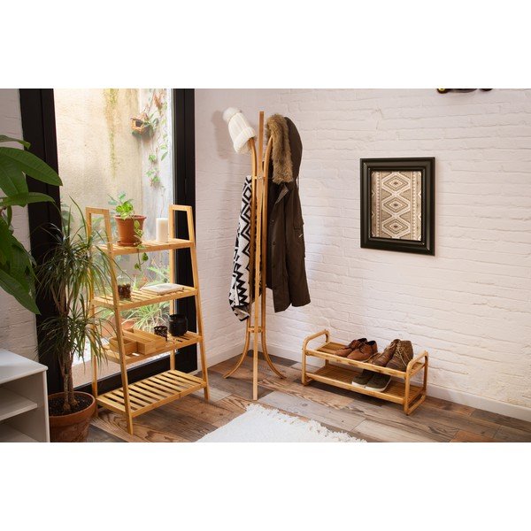 Paltų stovas iš bambuko Compactor Coat & Hat Bamboo-image-1