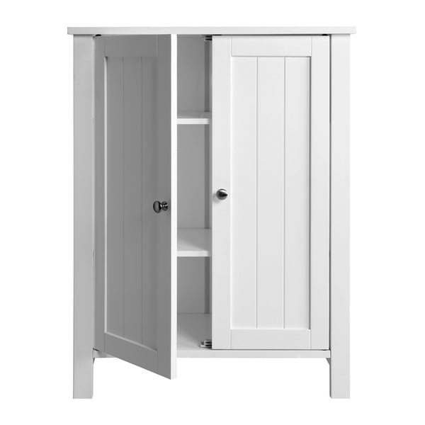 Balta vonios kambario spintelė su durelėmis Songmics, plotis 60 cm-image-2