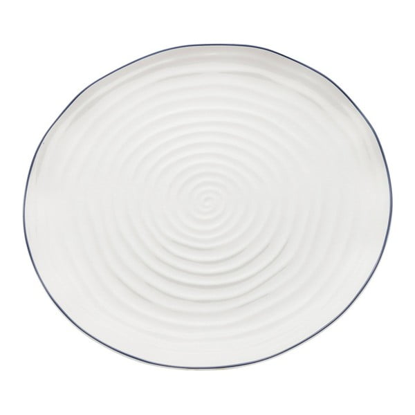 Balta porcelianinė lėkštė "Kare Design Swirl", Ø 31 cm