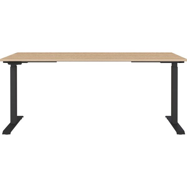 Elektra reguliuojamas aukštis reguliuojamas darbo stalas su ąžuolo dekoro stalviršiu 80x180 cm Lissabon – Germania