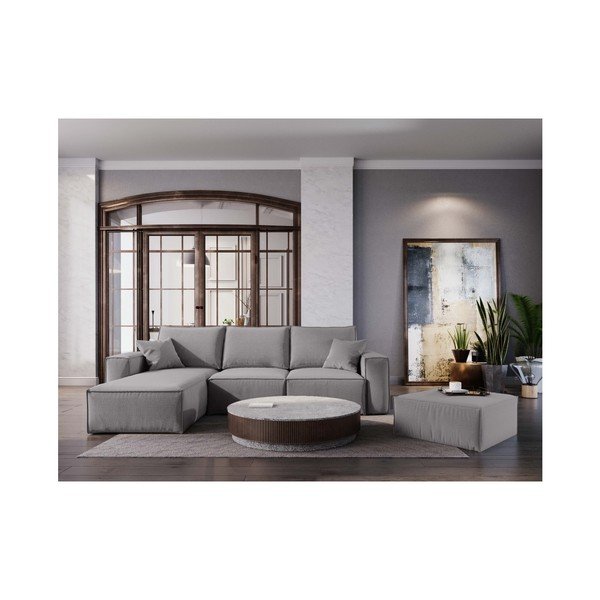 "Cosmopolitan Design Miami" pilka kampinė sofa, kairysis kampas-image-4