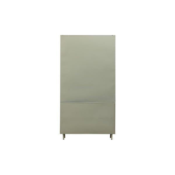 Vitrina iš metalo šviesiai pilkos spalvos 110x210 cm Unlock – BePureHome-image-4