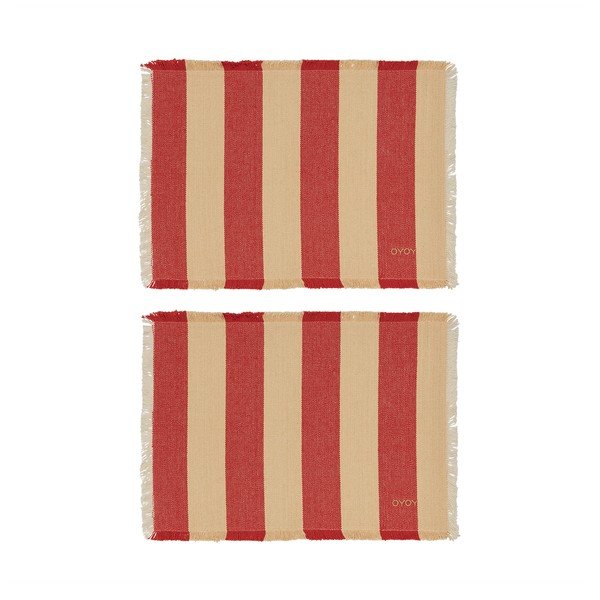 Iš organiškos medvilnės padėkliukai 2 vnt. 36x48 cm Toppu – OYOY Living Design