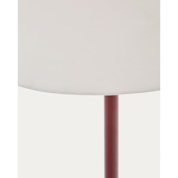 Terakotos spalvos pastatomas šviestuvas (aukštis 153 cm) su tekstiliniu gaubtu Navat – Kave Home-image-4