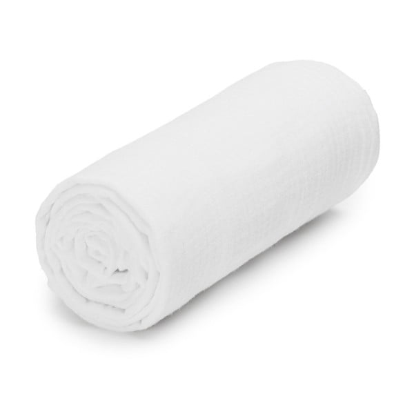 Iš muslino vaikiškas rankšluostis baltos spalvos 120x120 cm – T-TOMI