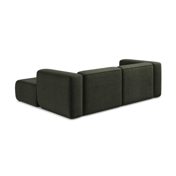 Žalios spalvos kampinė sofa (su dešiniuoju kampu/su gultu) Ekahi – Makamii-image-4