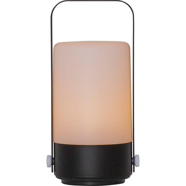 Juodos-smėlio spalvos LED žibintas Star Trading Flame, aukštis 19 cm-image-4