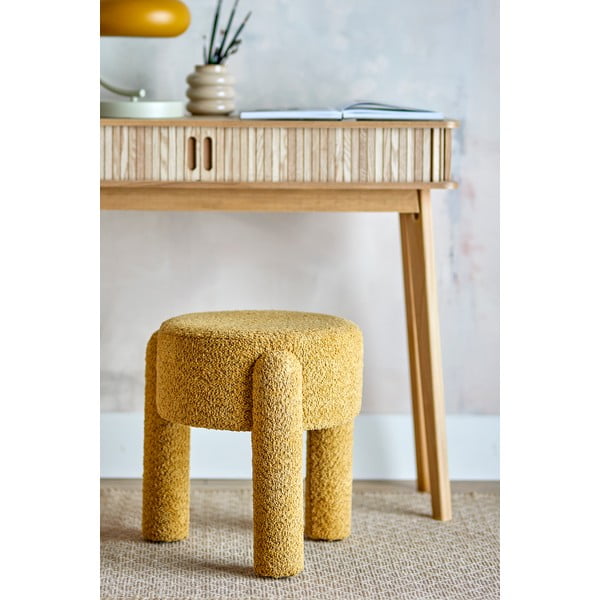Ochros spalvos iš audinio taburetė Bruno – Bloomingville-image-1