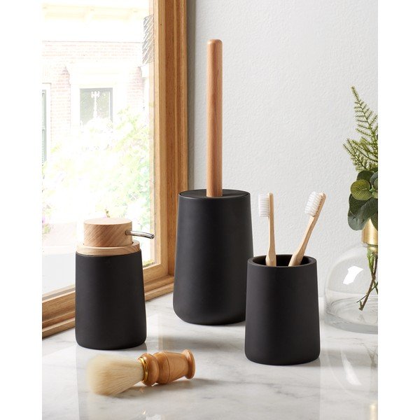Juodos spalvos muilo dozatorius Kave Home LUDWIG-image-1