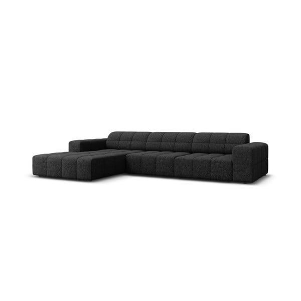 Kampinė sofa antracito spalvos (su kairiuoju kampu) Chicago – Cosmopolitan Design-image-3