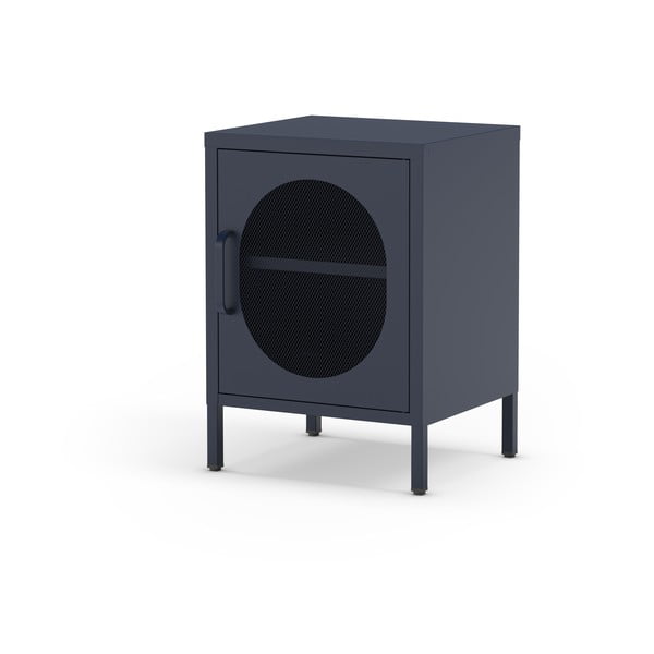 Iš metalo naktinis staliukas tamsiai mėlynos spalvos Diora – Marckeric-image-3