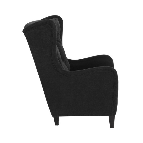 Juodas "Max Winzer Merlon Eared" fotelis-image-1