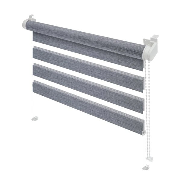 Pilkos spalvos diena ir naktis roletai 80x150 cm Zebra Natur – Gardinia-image-1