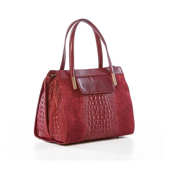 Odinė rankinė Croco Red-image-4