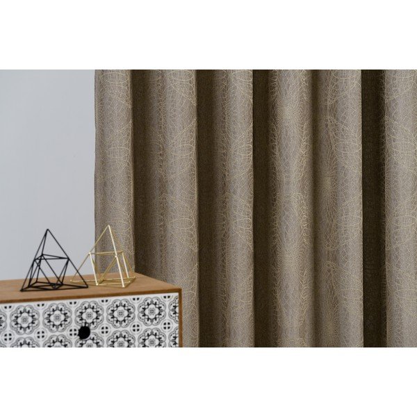 Užuolaida auksinės spalvos 140x160 cm Elys – Mendola Fabrics-image-2