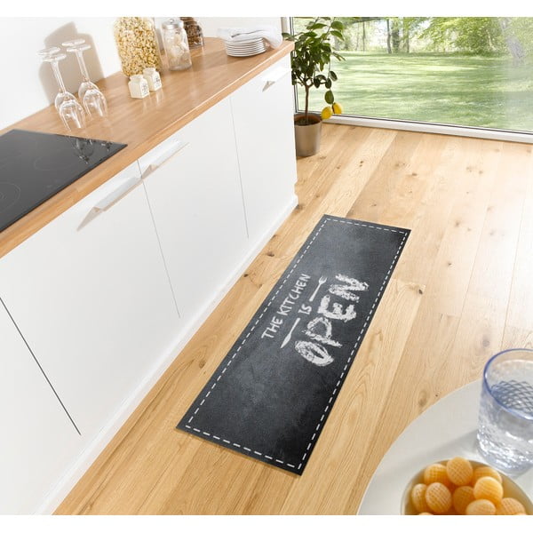 Pilkas kilimas Zala Living Open Kitchen, 50 x 150 cm-image-1