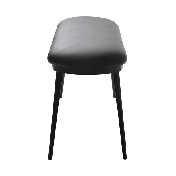 Iš dirbtinės odos suolas juodos spalvos Gain – Unique Furniture-image-3