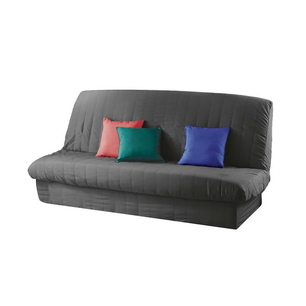 3 sėdimos vietos įtempiamas sofai baldų apmušalas tamsiai pilkos spalvos Essentiel – douceur d'intérieur