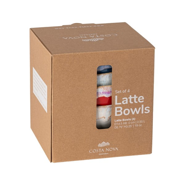 Dubenys iš akmens masės 4 vnt. ø 15 cm Latte – Costa Nova-image-2