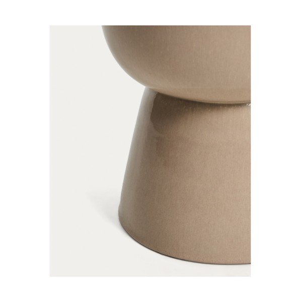 Iš keramikos apvalios formos sodo šoninis staliukas 36x36 cm Mesquida – Kave Home-image-3