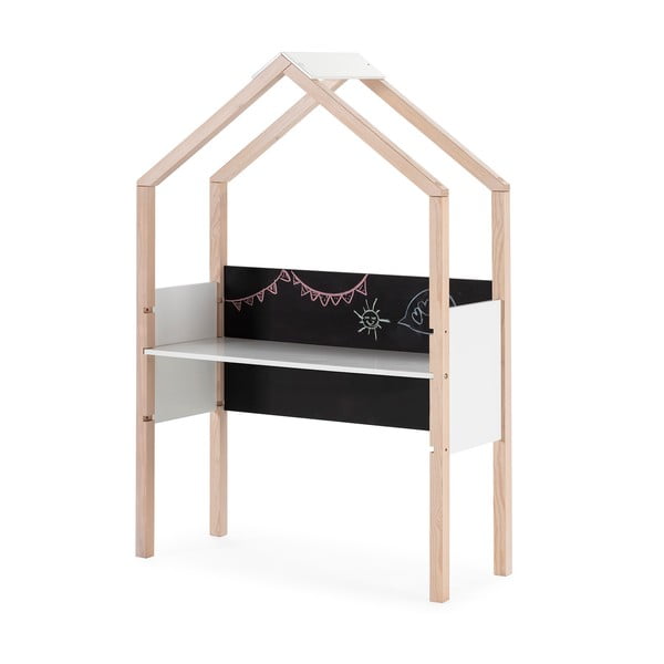 Iš pušies masyvo vaikiškas rašomasis stalas 40x100 cm Roxana – Marckeric-image-3