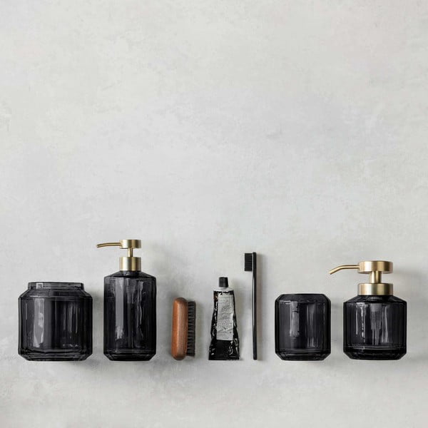 Iš stiklo dantų šepetėlio indas juodos spalvos Vision – Mette Ditmer Denmark-image-4