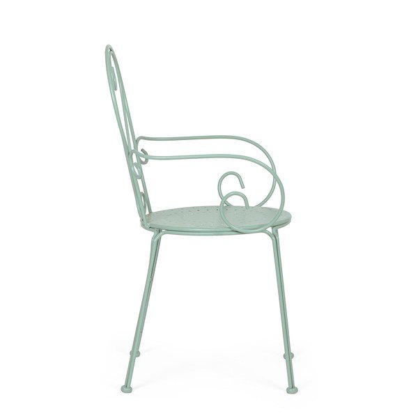 Mėtų spalvos metalinė sodo kėdė Etienne – Bizzotto-image-3