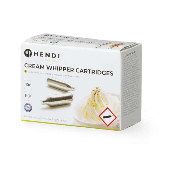 10 plaktos grietinėlės buteliukų rinkinys Hendi -image-1