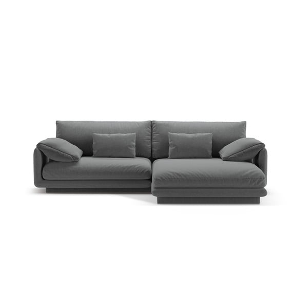 Kampinė sofa tamsiai pilkos spalvos (su dešiniuoju kampu) Torino – Micadoni Home