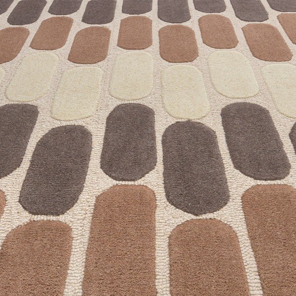 Rudos ir smėlio spalvos vilnonis kilimas Flair Rugs Fossil, 200 x 290 cm-image-2