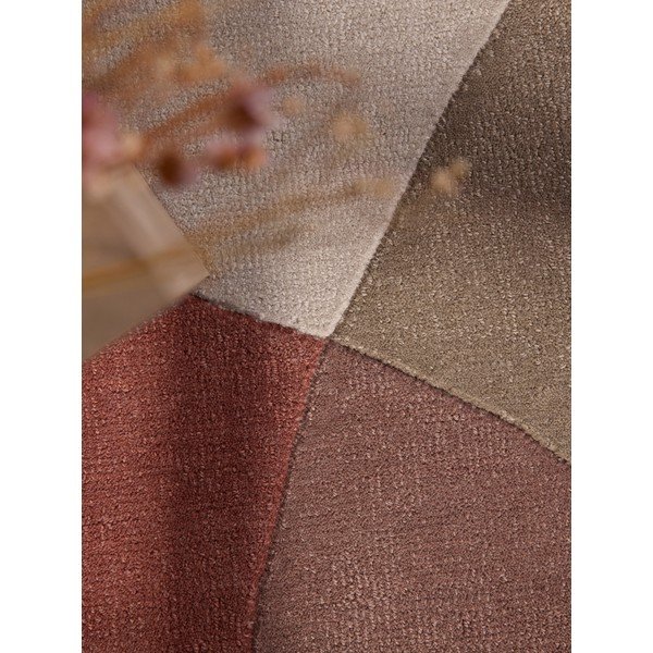 Rankų darbo smėlio spalvos iš vilnos apvalios formos kilimas ø 160 cm Hackney Clarissa – Ted Baker-image-2