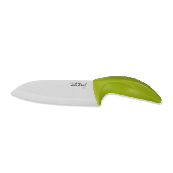 Keraminis 14 cm ilgio "Santoku" peilis, žalias