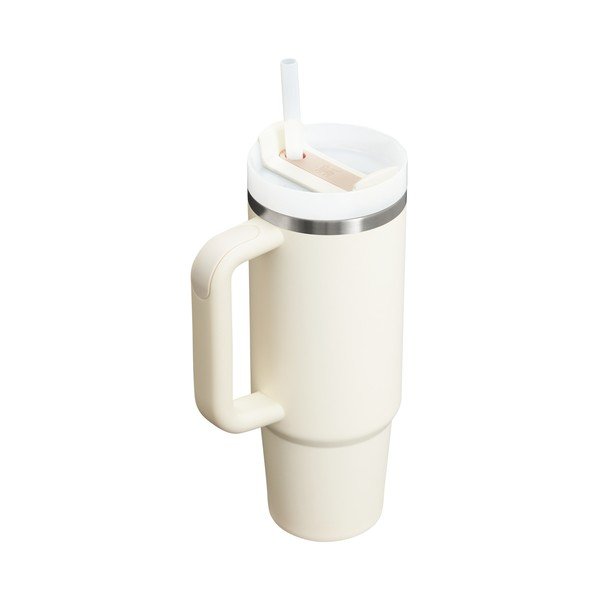 Kreminės spalvos iš nerūdijančio plieno su šiaudeliu termosas 890 ml Quencher H2.O FlowState™ Tumbler Cream 2.0 – Stanley-image-2
